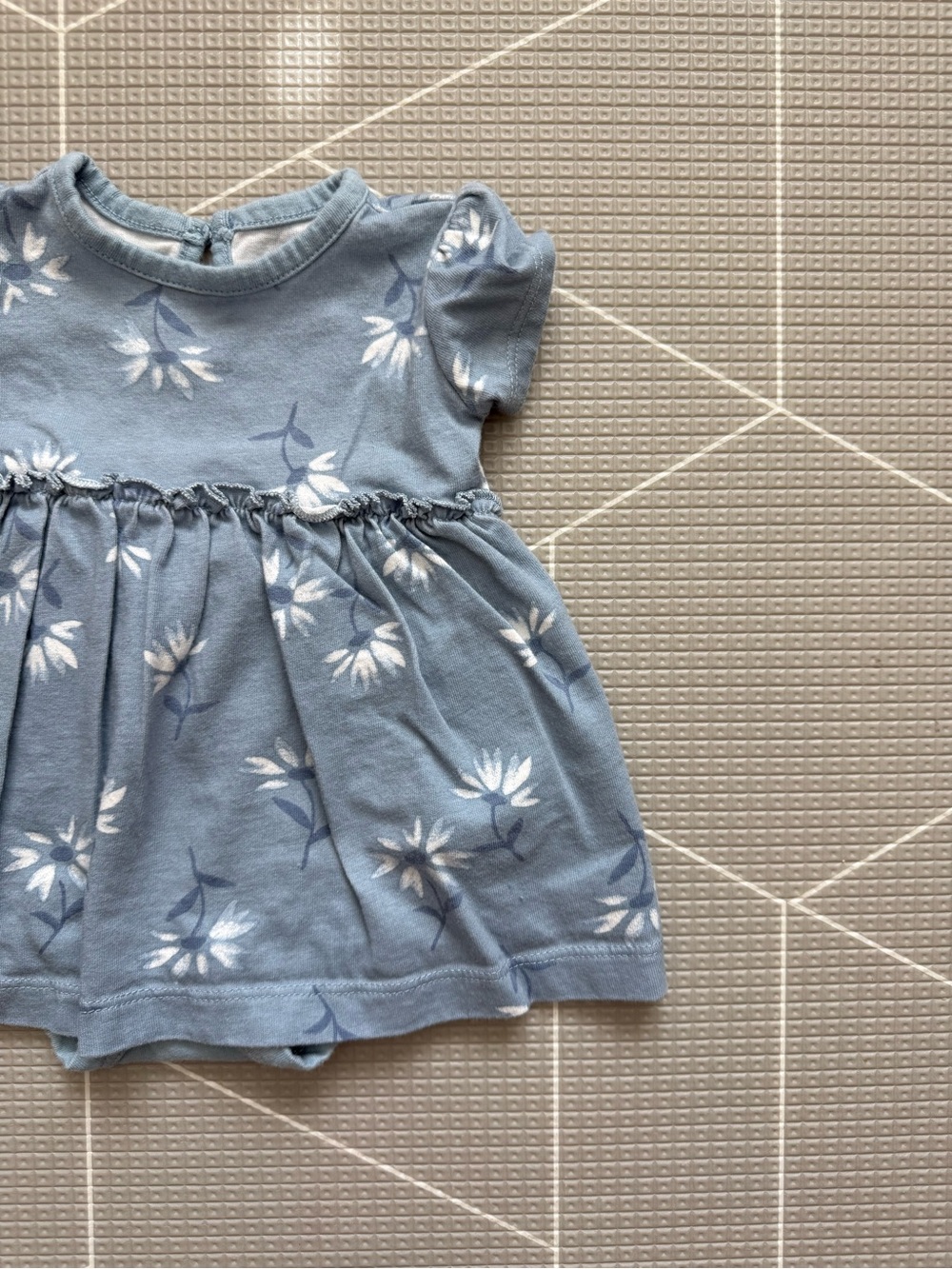 Blue Floral Baby Girls Dress